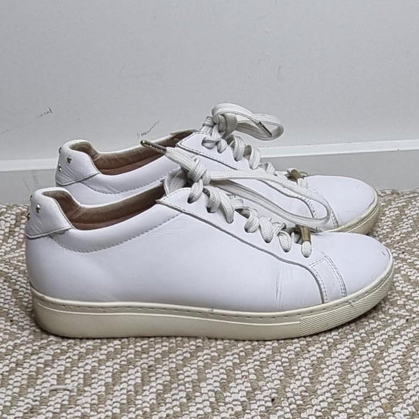 Bared Footwear White Leather Sneakers Shoes EU 37 6 AU