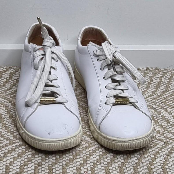 Bared Footwear White Leather Sneakers Shoes EU 37 6 AU