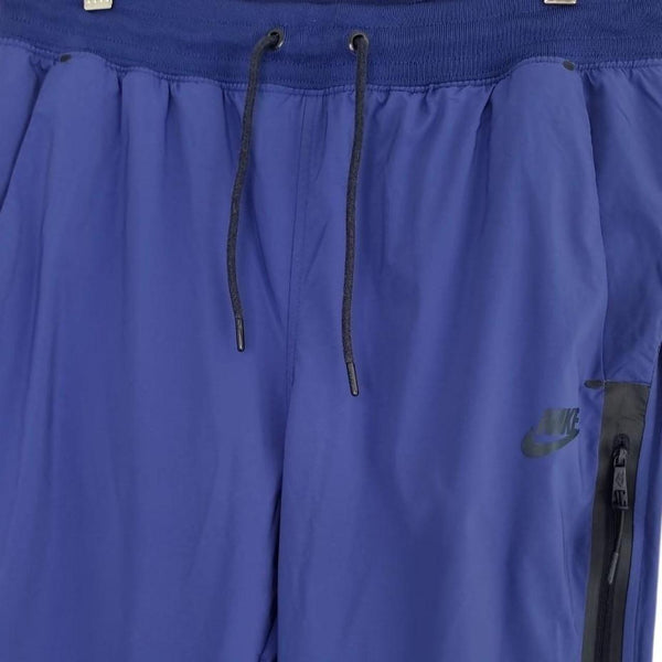 Nike Blue Nylon Jogger Pants Size S | Lightweight Zip Pocket Track Pants