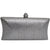 Silver Rhinestone Evening Clutch Bag – Includes 2 Chains