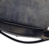 Vintage Black Genuine Leather Crossbody Saddle Bag