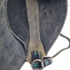 Vintage Black Genuine Leather Crossbody Saddle Bag