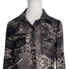 Witchery Snakeskin Print Sheer Shirt Top Blouse – Size 8 AU