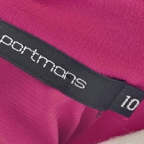 Portmans Pink Sheer Button-Up Blouse Top – Size 10 AU