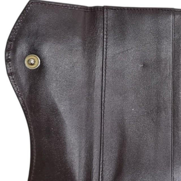 Hardan Vintage Genuine Leather Wallet Brown with Coin Section