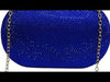 Miss Anne Royal Blue Rhinestone Evening Clutch Bag Gold Chain Strap