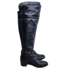 Laura Bellariva Italian Leather Over the Knee Boots Black – Size 37 AU 6.5 – RRP $600