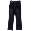 White Fox Boutique Women's Black Jeans - Boot Cut - Size XS (6 AU)