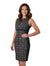 Cue Plaid Check Sleeveless Sheath Dress Size 10 AU