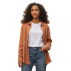 Country Road Organic French Linen Shirt – Terracotta – Size 8
