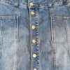 Portmans Denim Mini Skirt – Button Front A-Line – Blue – Size 10 AU
