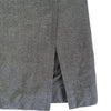 CELINE Paris Wool Cashmere Skirt Grey with Gold Chain, Size 8–10 AU