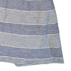 Kookai Blue White Striped Linen Wrap Mini Skirt Size 34 AU 6