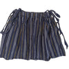 Country Road Striped Cotton Metallic Skirt Navy Elastic Waist Size 4 AU