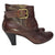 Gino Ventori Brown Leather Ankle Boots Heeled Booties – Size 39 - AU 8