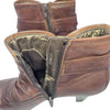Gino Ventori Brown Leather Ankle Boots Heeled Booties – Size 39 - AU 8