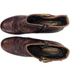 Gino Ventori Brown Leather Ankle Boots Heeled Booties – Size 39 - AU 8