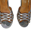Vintage Paragon Venuti Silver Leather Slingback Heels – Size 7.5B – Made in Australia