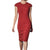 Cue Red Midi Dress 8 AU
