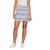 Kookai Blue White Striped Linen Wrap Mini Skirt Size 34 AU 6