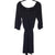 Apart Black Off-Shoulder Midi Dress With Tie Waist Size 10 AU