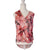 Portmans pink floral print sleeveless blouse with 10