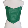 Valleygirl Green Faux Leather Corset Top – Size 10 AU – BNWT