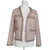 S.D.D Elegant Tweed-Style Jacket Blush Pink Beaded Metallic Thread 8-12 AU