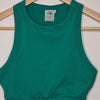 Actif Studio Teal Racerback Crop Top Green Size AU 6