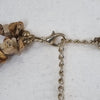 Brown and tan beaded necklace with gold accents, jewellery