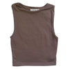 Glassons Crop Tank Top Brown Size XS