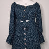 Blossom Green Polka Dot Cut-Out Mini Dress AU 10