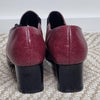 Rare Vintage Laura Benini Burgundy Leather Heels 7 AU