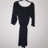 Apart Black Off-Shoulder Midi Dress With Tie Waist Size 10 AU