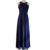Black Label Contony Navy Blue Beaded Formal Gown Size AU 8