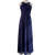 Black Label Contony Navy Blue Beaded Formal Gown Size AU 8