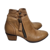 Bueno Tan Leather Ankle Boots Tan