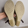 Crocs Brown Canvas Wedge Sandals – Women’s W9 (AU/US 9 / EU 40)
