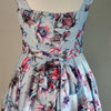 Caroline Morgan Pastel Blue Floral Midi Dress 8 AU