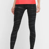Nike Black Patterned High-Waisted Leggings XS