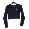 Ryderwear Long Sleeve Crop Top Black – Size Small