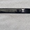 Apart Black and silver leather belt with metal, womensbelt