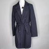 Savannah Black Double-Breasted Trench Coat Black Size AU 10