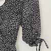 Atmos and Here Black White Animal Print Mini Dress 6 AU NWT