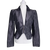 Cue Black Charcoal Textured Zip-Front Blazer Size AU 12