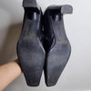 Gabor Black Leather Ankle Boots Black Size AU 9.5