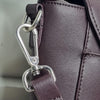 Blue Illusion Genuine Leather Crossbody Bag Plum Burgundy