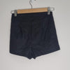 That's So Fetch Black Faux Leather Wet Look Shorts - Size 6 AU