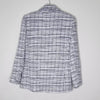 David Jones Tweed Blazer Jacket Blue White Check – Size 8 – Classic Chic