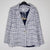 David Jones Tweed Blazer Jacket Blue White Check – Size 8 – Classic Chic